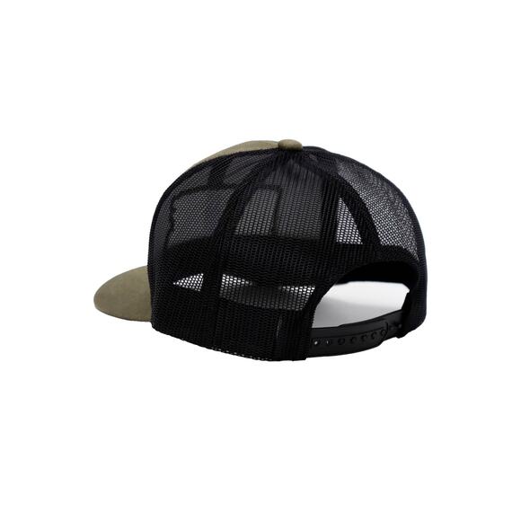 Rifle American Flag Oiled Faux Leather Trucker Hat:‎ Black - Picture 11 of 11
